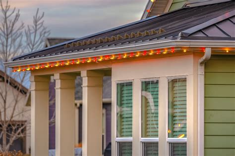 metal roof christmas lights hanging